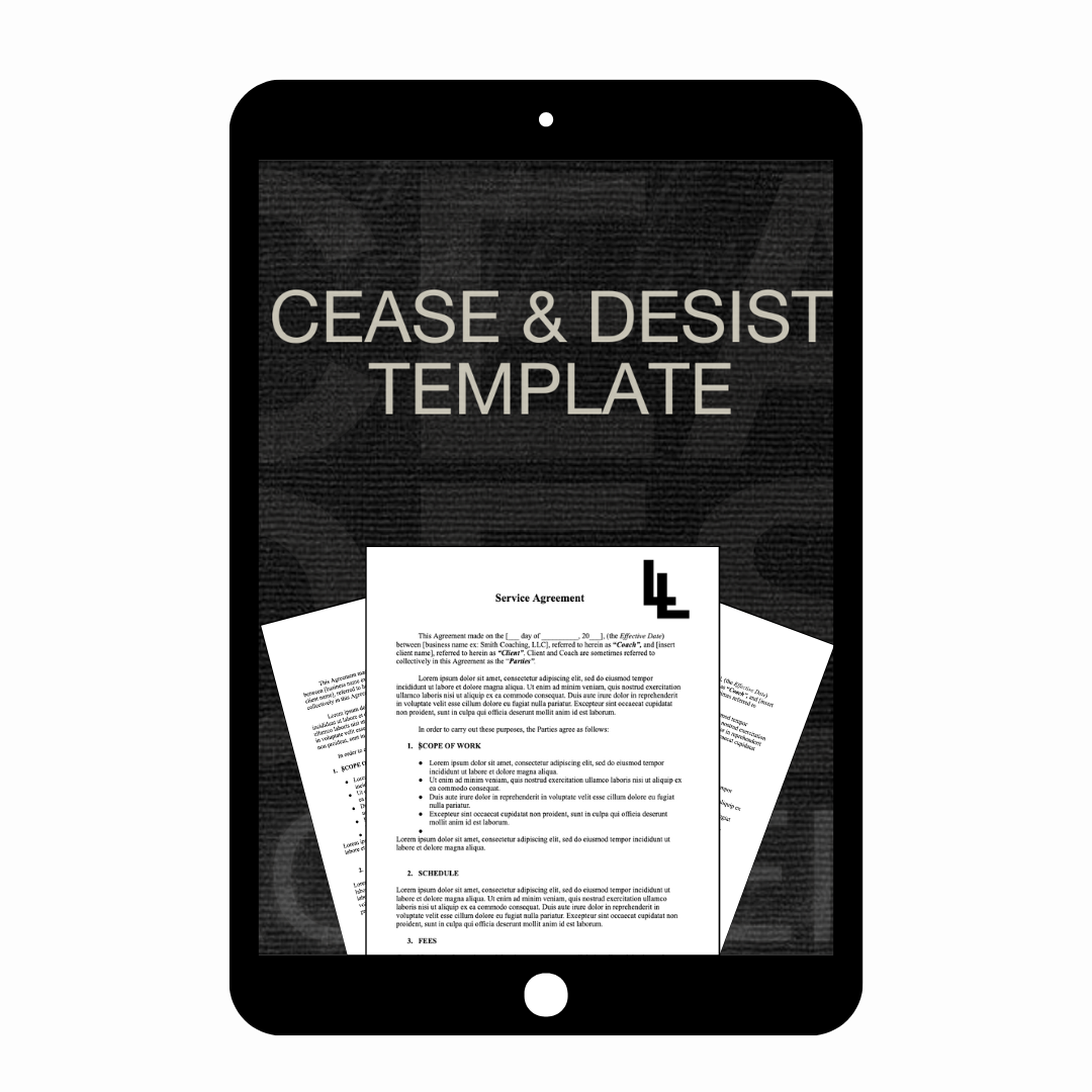 Cease and Desist Template