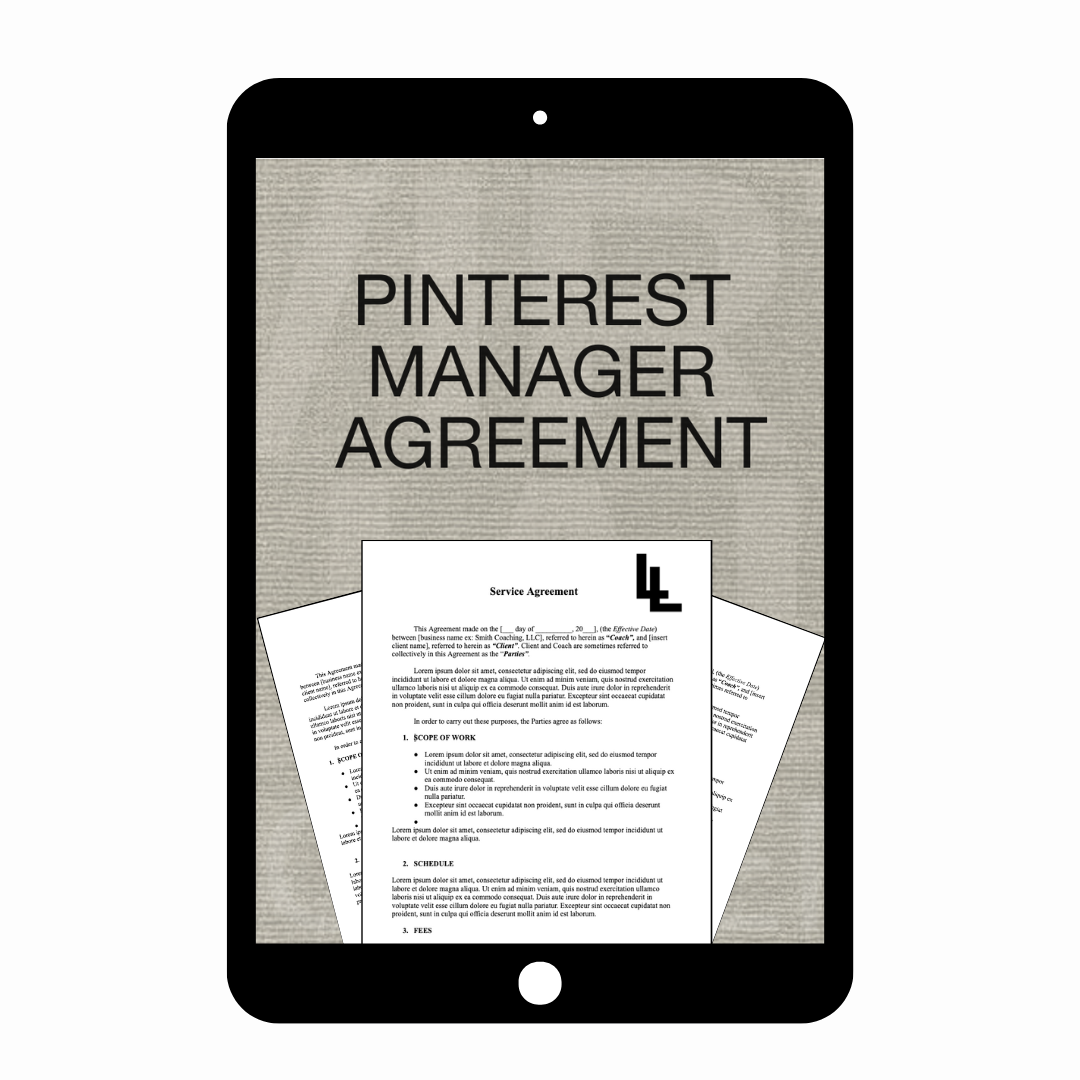 Pinterest Management Agreement