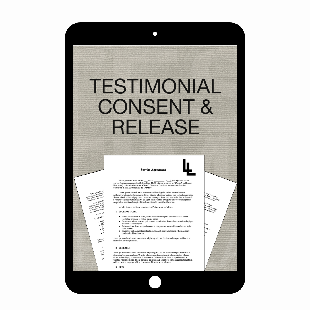 Testimonial Consent and Release
