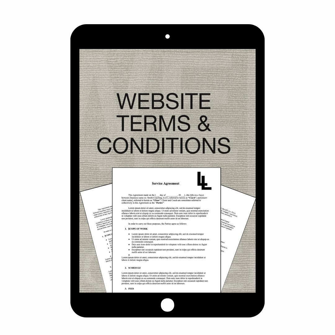 Website Terms + Conditions