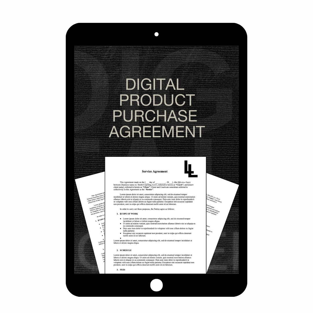 Digital Product Purchase Agreement